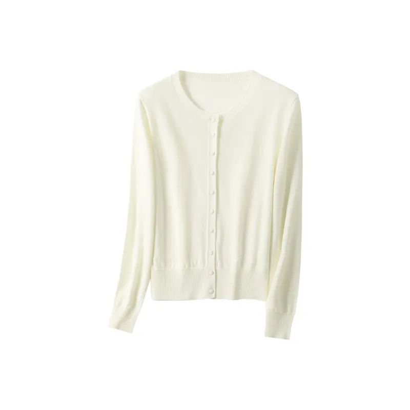 Huagaa Knitted Fabric Cardigan Women's-0