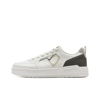 XTEP Innovation Wear resistant And Lightweight Low Top Skateboard Shoes Men's White Gray