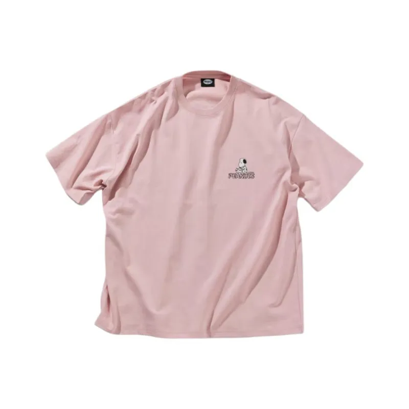 Peanuts X FREAK'S STORE T Shirts Unisex Pink-0