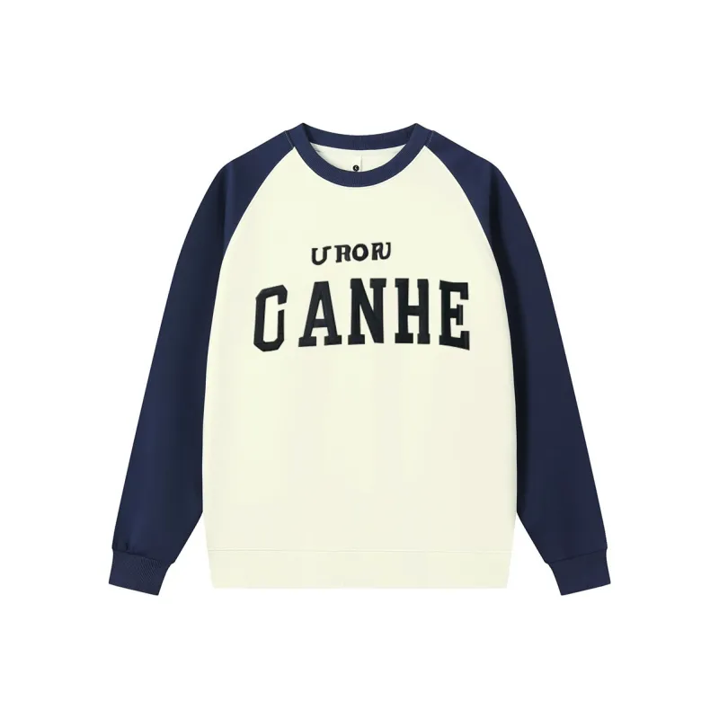 CHANGE SHE Sweatshirt Unisex Beige Apricot & Arctic Blue-9