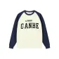 Beige Apricot & Marine Blue[Crew Neck]