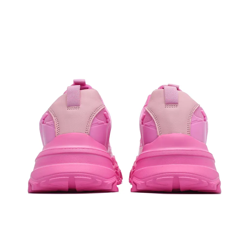 Singing Abrasion Resistant Lightweight Height Increasing Low Top Chunky Sneakers Unisex-10