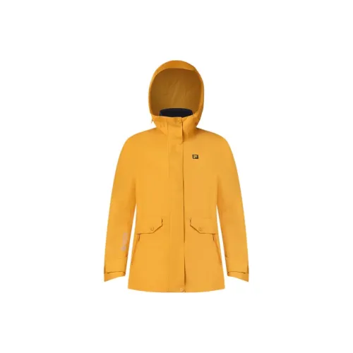 FILA EXPLORER SS25 Jackets Coats Women's Tangerine Peel Yellow