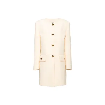 PRADA Coats Women's Ivory White