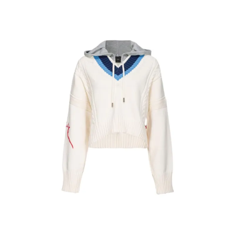 PINKO Knitted Hoodie-0