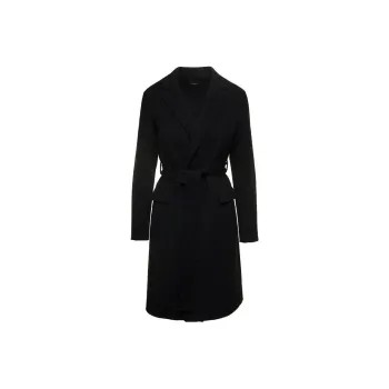 THEORY Belted waist Wool cashmere Coat