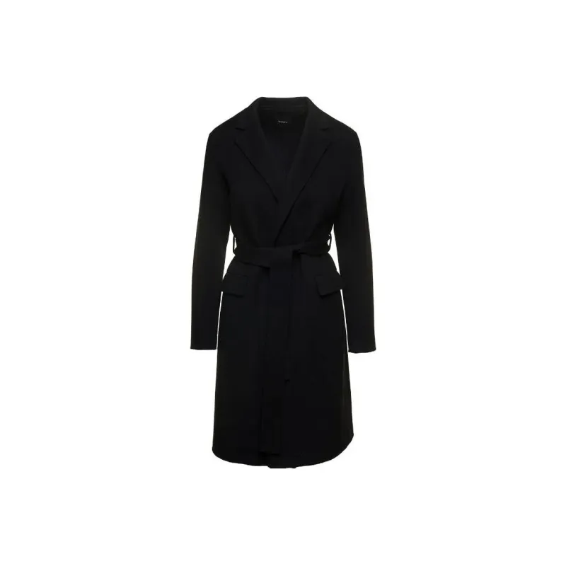 THEORY Belted waist Wool cashmere Coat-0
