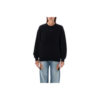 OFF WHITE Logo Embroidered Crewneck Sweatshirt