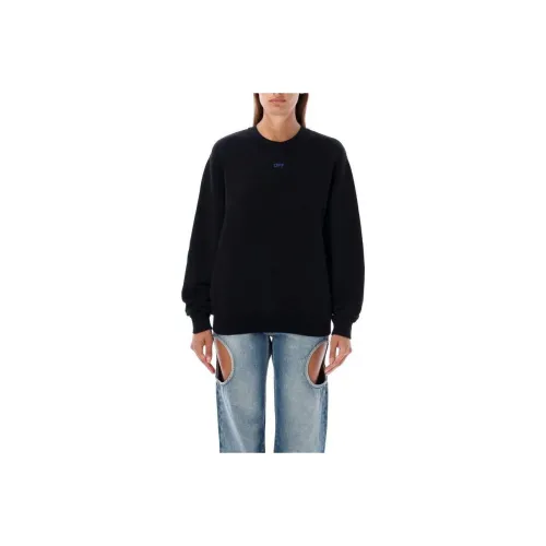 OFF-WHITE Logo Embroidered Crewneck Sweatshirt