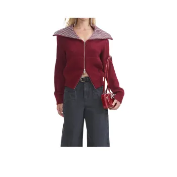 Self portrait Oversized Zipped Cardigan