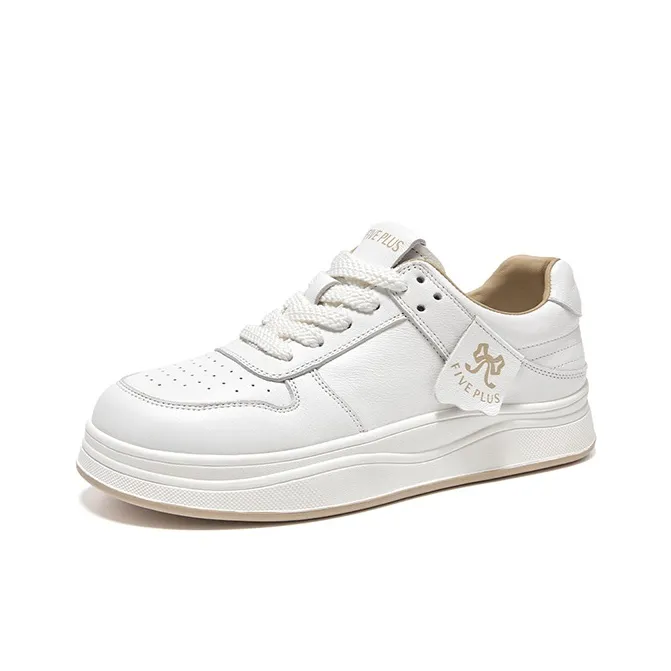 FIVE PLUS Low Top Skateboard Shoes Women's Apricot-1