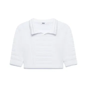 GCDS Cropped Polo Top