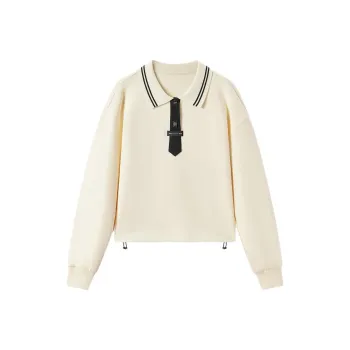 EICHITOO Sweatshirt Women's Ecru Trim