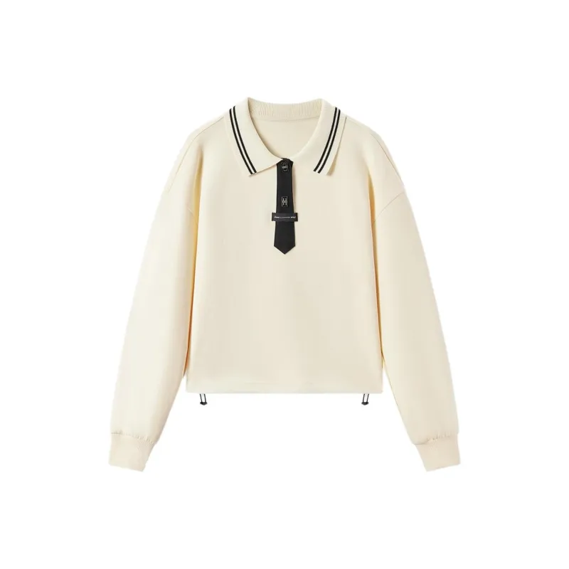 EICHITOO Sweatshirt Women's Ecru Trim-0