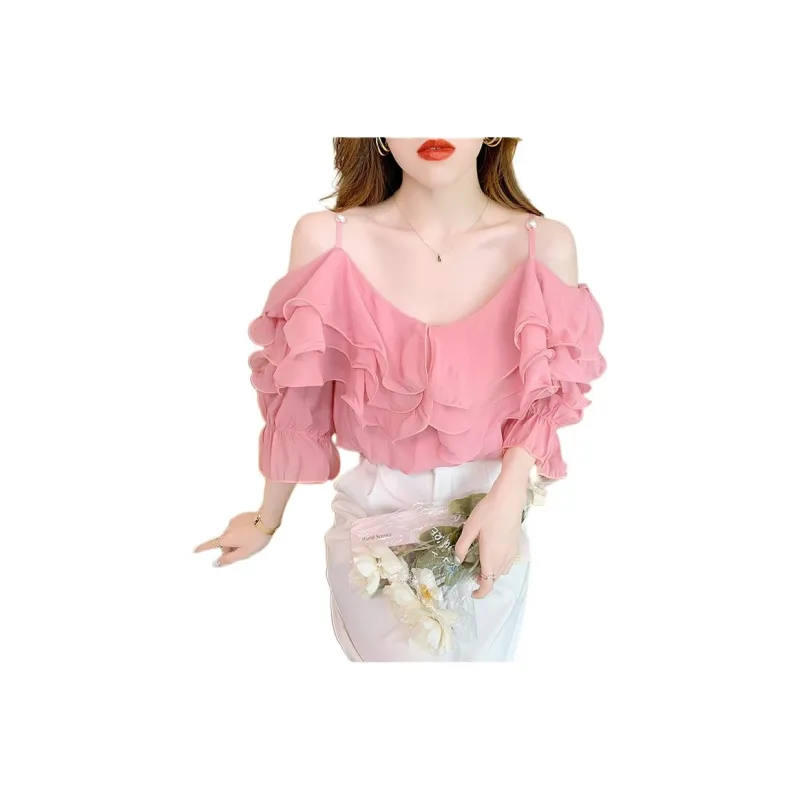 Mu Xiao Xin Chiffon Shirt Women's-2