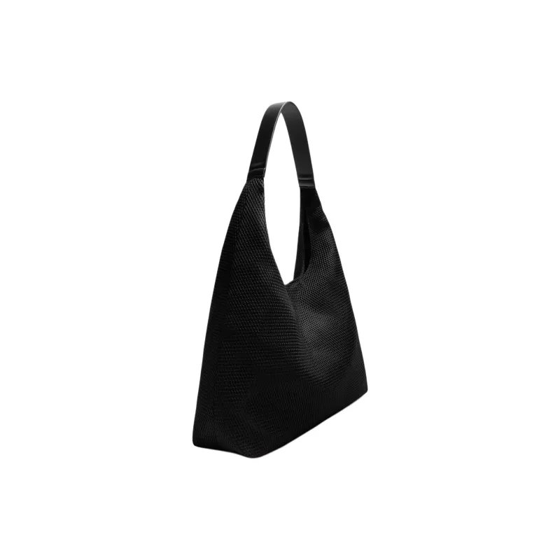 ZARA Polyester Shoulder Bag Medium Size Men's Black-1