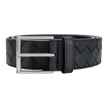 Bottega Veneta Cow Leather Belts Men's Width 4cm