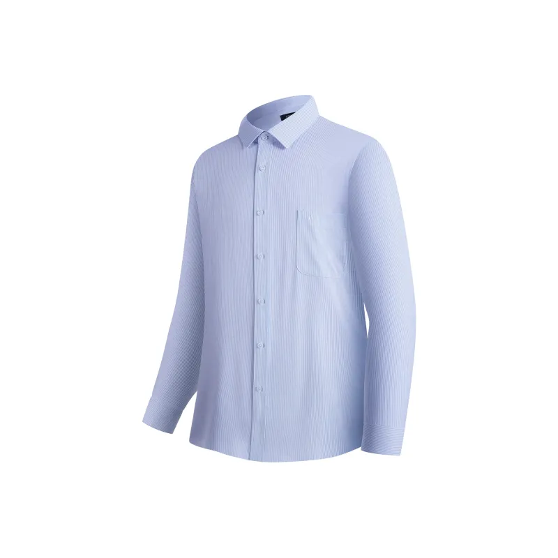 FIRS Shirts Men Blue Pinstripe-0