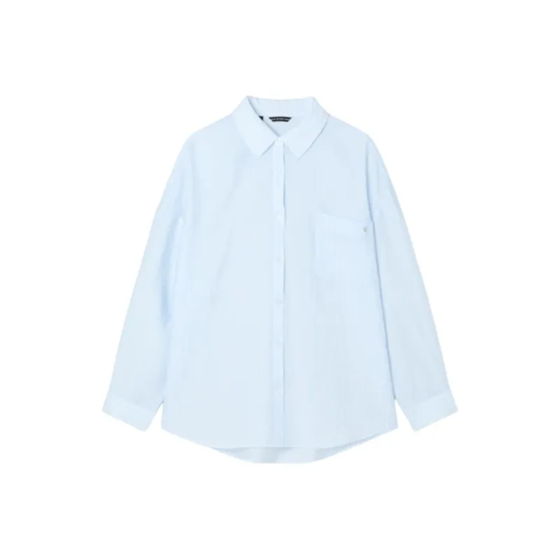 GUESS Shirts Women's Light Blue-0