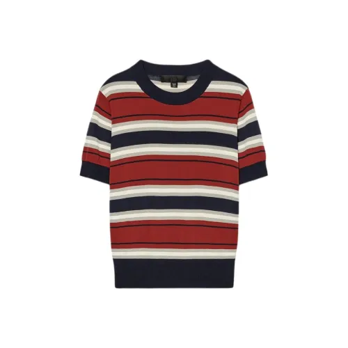 ZARA Knitwear Women's Red/Sea Blue