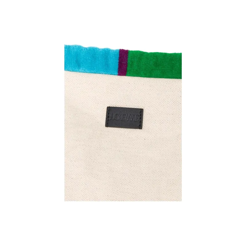 LOEWE Towel Fabric Clutch Trumpets Unisex Multicolor-3