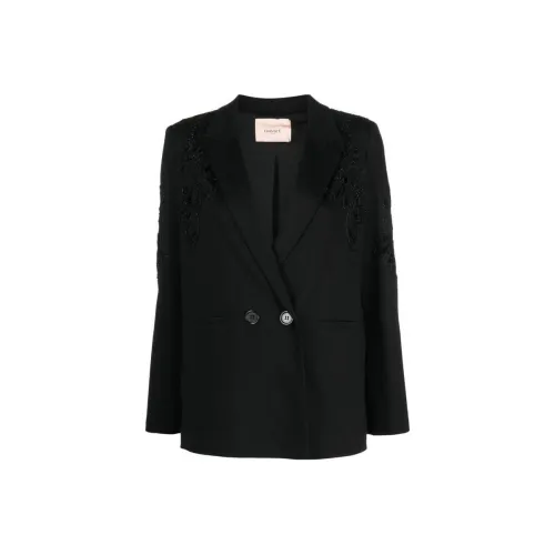 Twinset Floral embroidered Double breasted Blazer