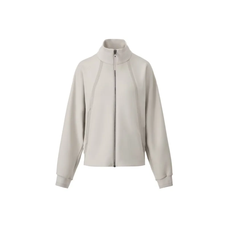 DESCENTE WOMENS STUDIO Knitted Fabric Sports Top Coat Women's-0
