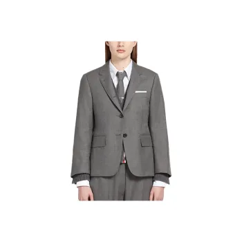 THOM BROWNE Single Breasted Twill Blazer