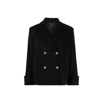 VERSACE Double-Breasted Tailored Blazer