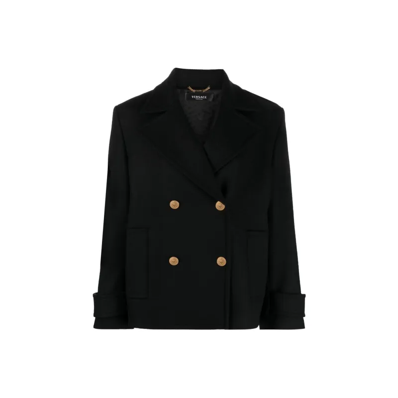 VERSACE Double-Breasted Tailored Blazer-0