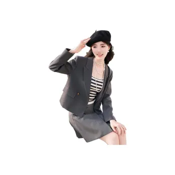 XIANGYING Business Suits Women's Gray