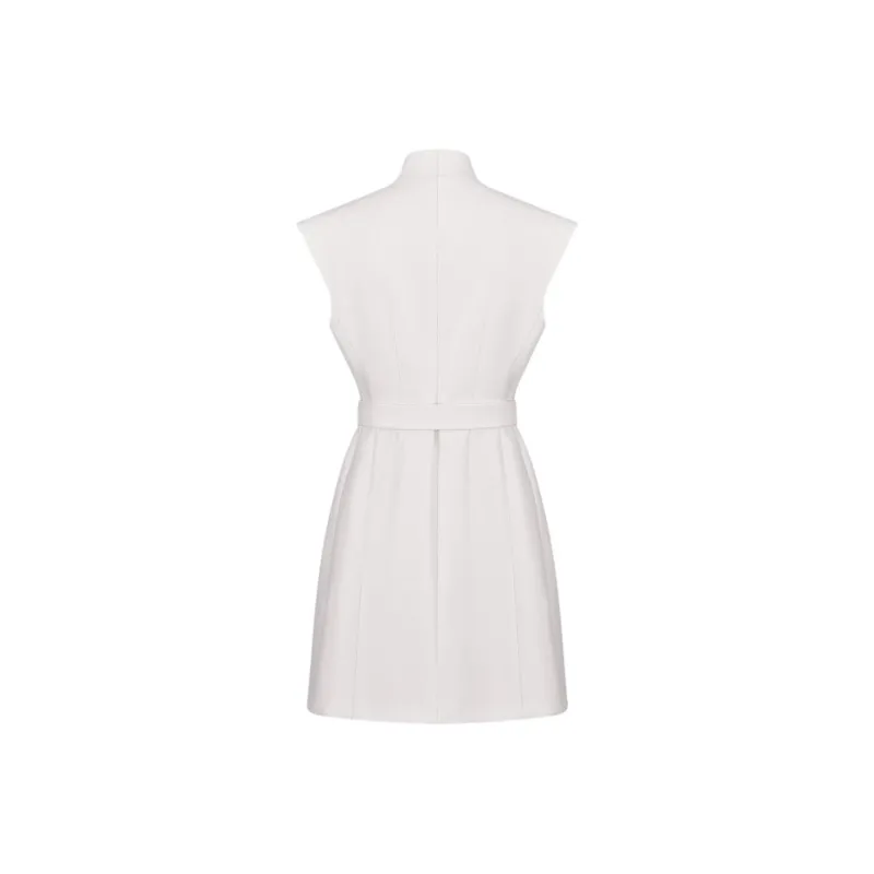 DIOR SS25 Sleeveless Dress Women's White-1