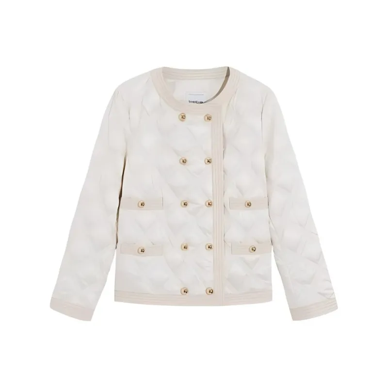 Bebe Down Jackets Women's Ecru-0