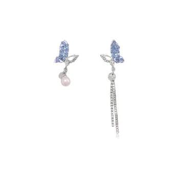 RINGLOVE 925 Sterling Silver Needle Stud Earrings Women's
