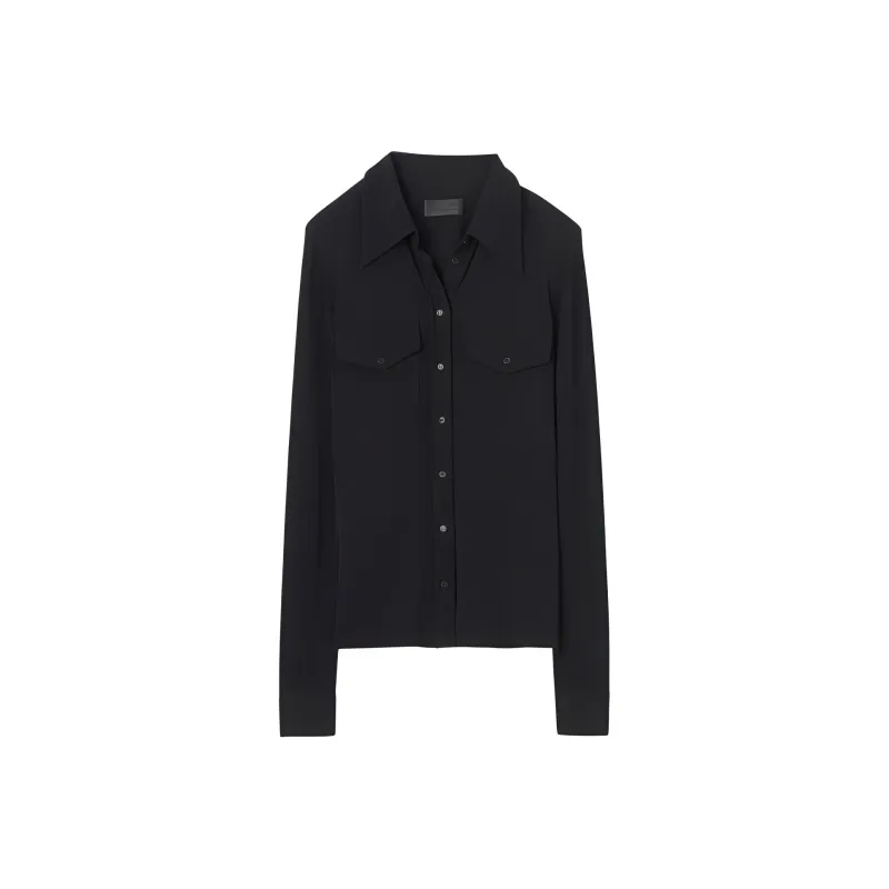 NILI LOTAN Chest pocket Button up Shirt-0