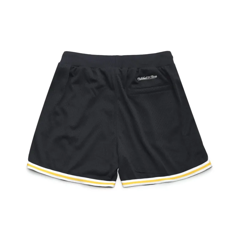 Mitchell & Ness Basketball Shorts Unisex Black And Yellow-1