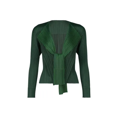 PLEATS PLEASE ISSEY MIYAKE Long Sleeve Cardigan