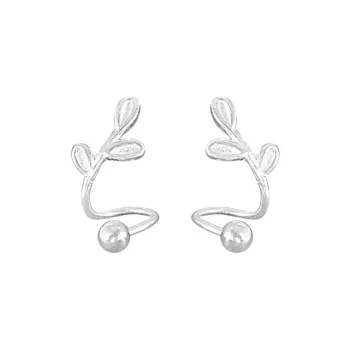 AAJF S999 Silver Stud Earrings Women's