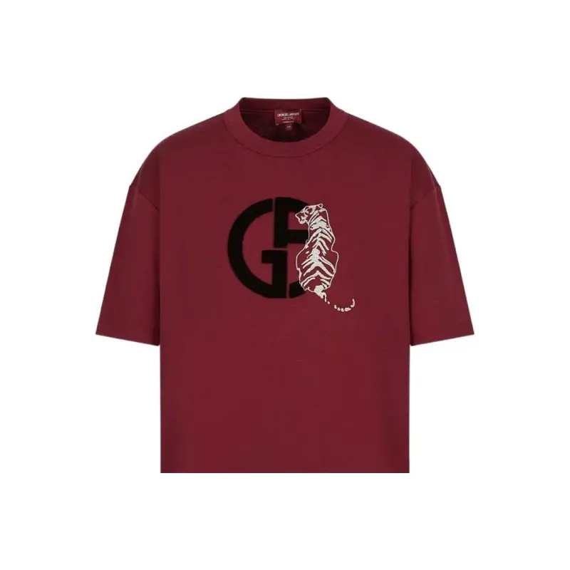 AMANI FW22 T Shirt Men's Burgundy-1