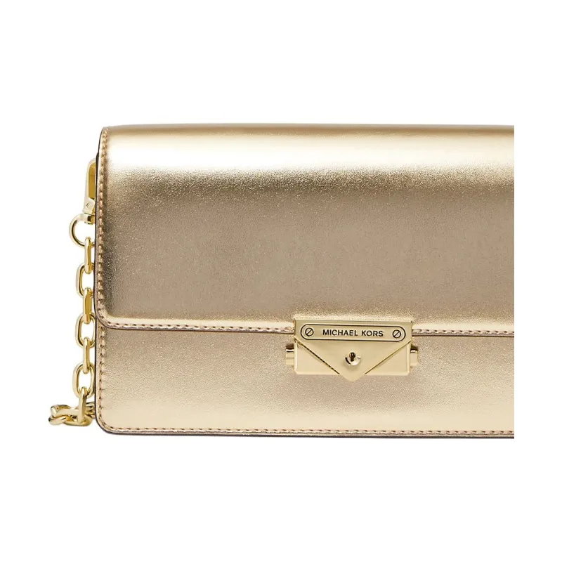 MICHAEL KORS Cece PU Baguette Bag Clutch Crossbody Bag Shoulder Bag Medium Size Women's Gold-4