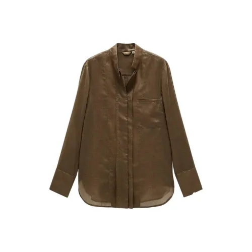 INSUN Shirts Women's Camel