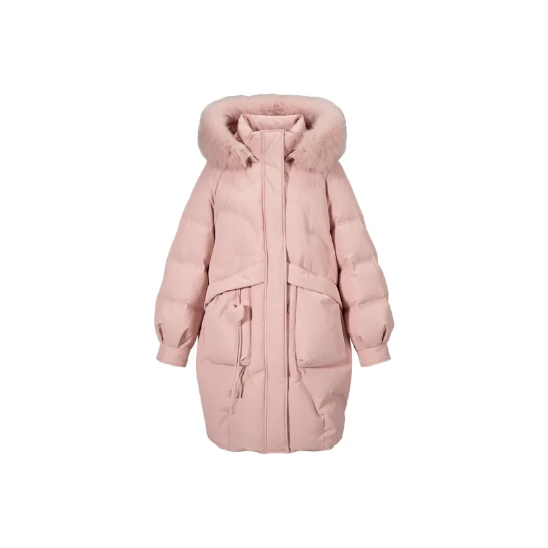 XIANGYING Down Jacket Women's Pink-0