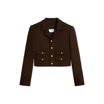 CELINE Vivienne Jacket In Wool Tweed