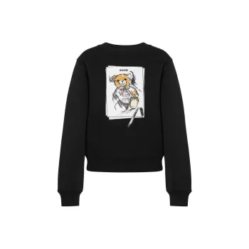 MOSCHINO Graphic Printed Crewneck Sweatshirt