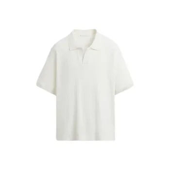 ZARA Polo Shirt Men's Frosted White