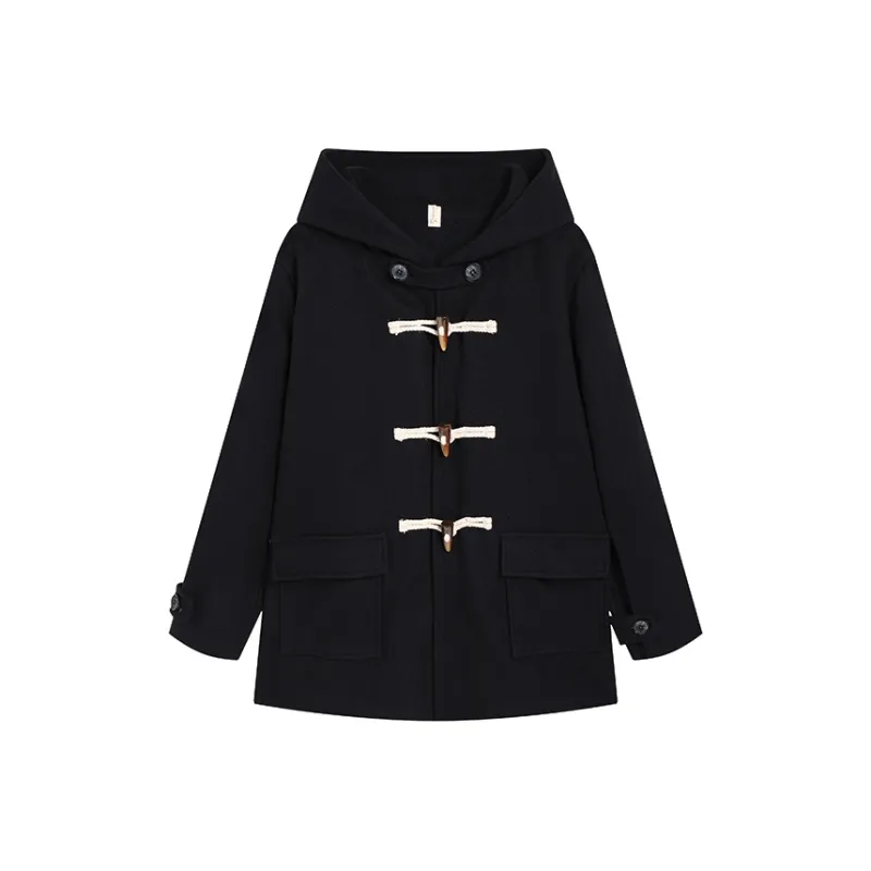 Ice Cream And Whale Coat Women's Black-0