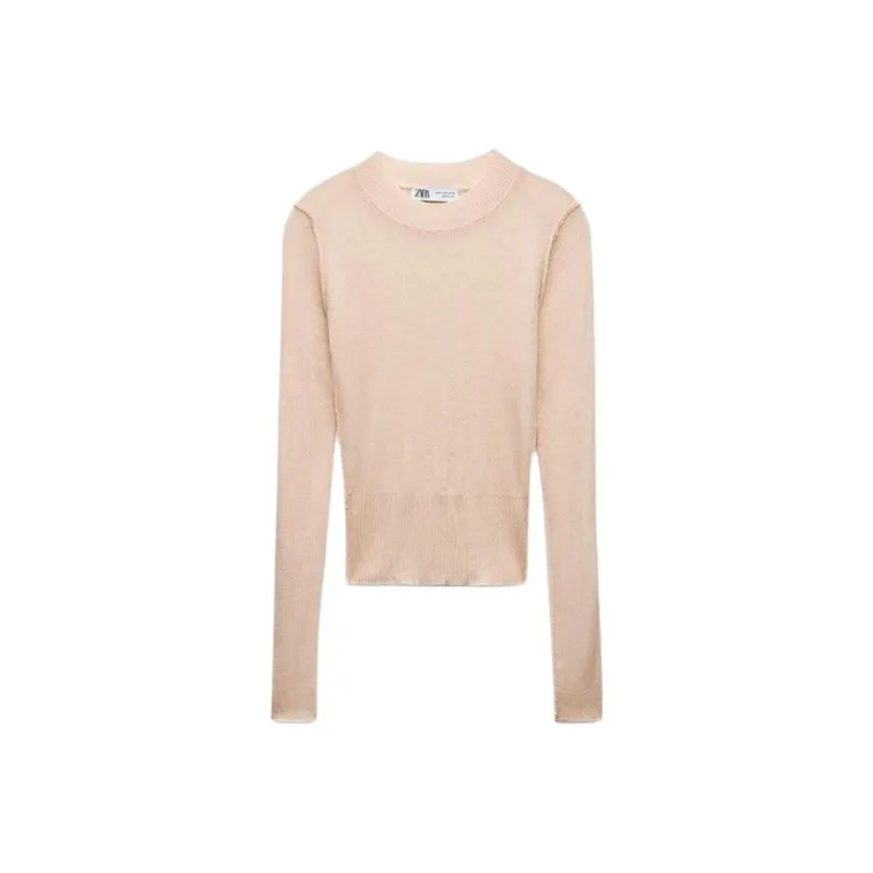 And Wander X ZARA And Wander Collaboration Knitwear Women's Light Pink-0