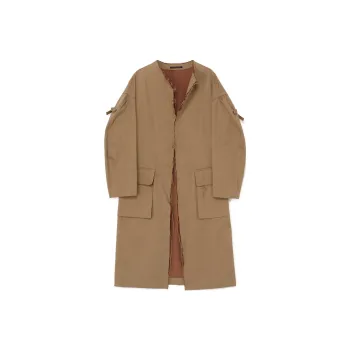 Yohji Yamamoto Coats Women's Yellow Brown
