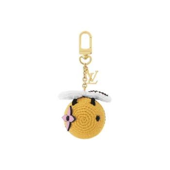 LOUIS VUITTON Bee Lv Crochet Bag Charm