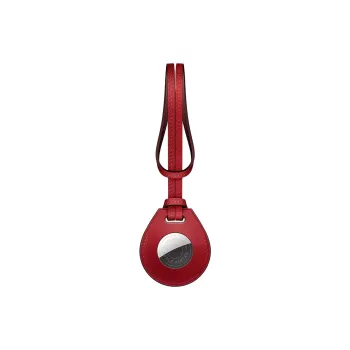 HERMES Apple AirTag Jaune D'or Swift Calfskin Bag Charm Bag Accessory Unisex Red Pepper Color